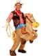 Disfraz de Cowboy con caballo hinchable para hombre - original