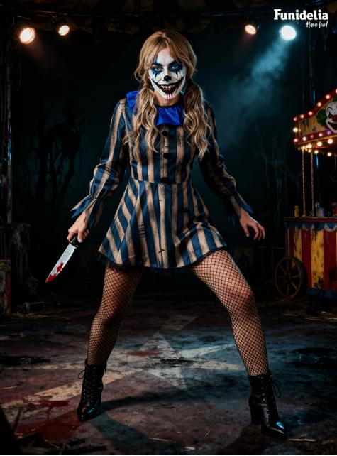Costume da clown horror da donna taglie forti