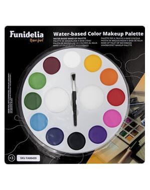Paleta de maquillaje de colores