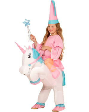 Costum gonflabil de unicorn pentru copii