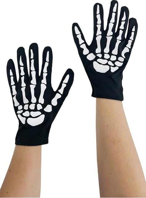 Luvas de esqueleto para meninos