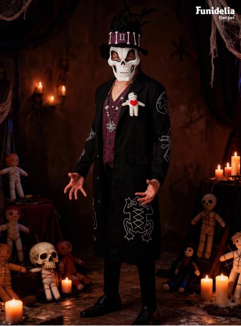 Voodoo-Skelettkostüm für Herren