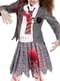 Fato de estudante zombie para menina