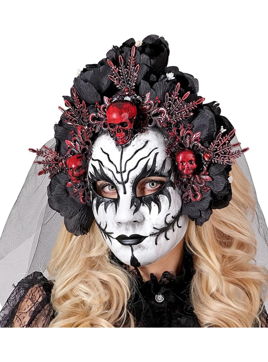 Queen of Death Mask with Veil