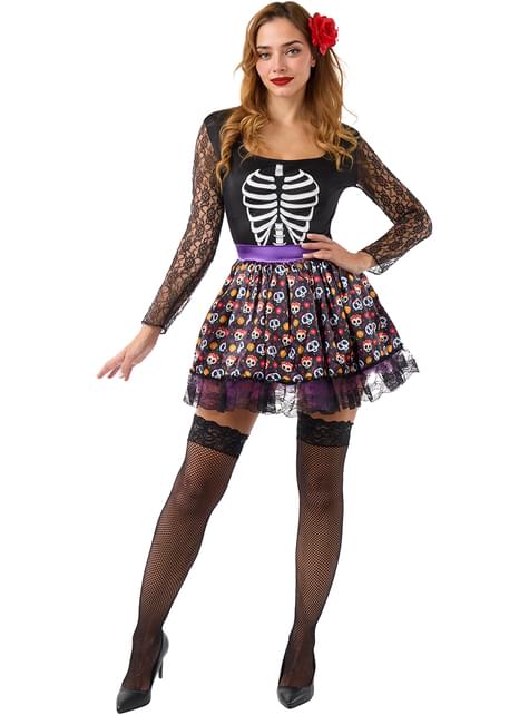 La Catrina Csontváz Jelmez Nőknek