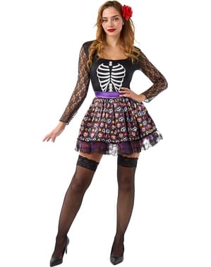 Disfraz de Catrina esqueleto para mujer