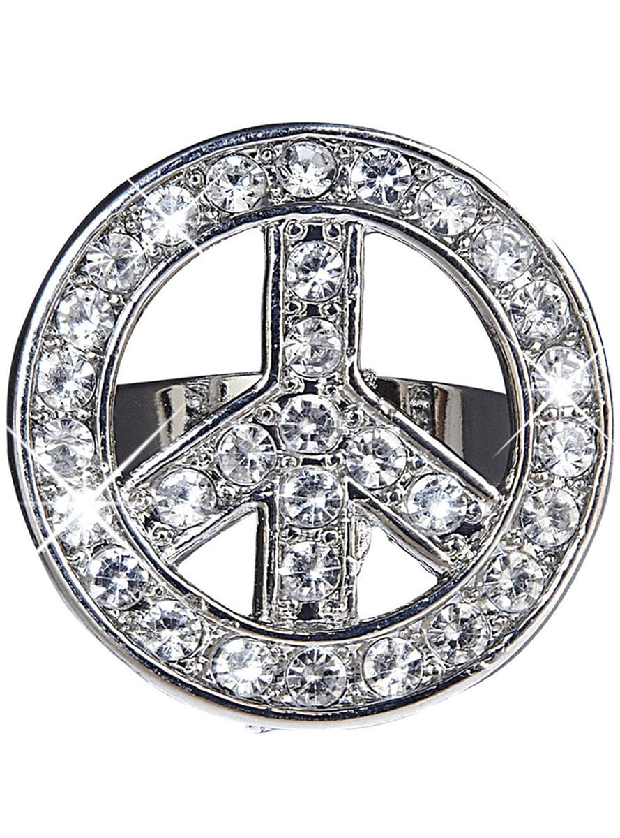 Adult's Sparkly Peace Ring