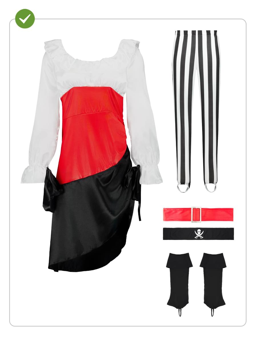 Strój Dzielna Piratka dla kobiet