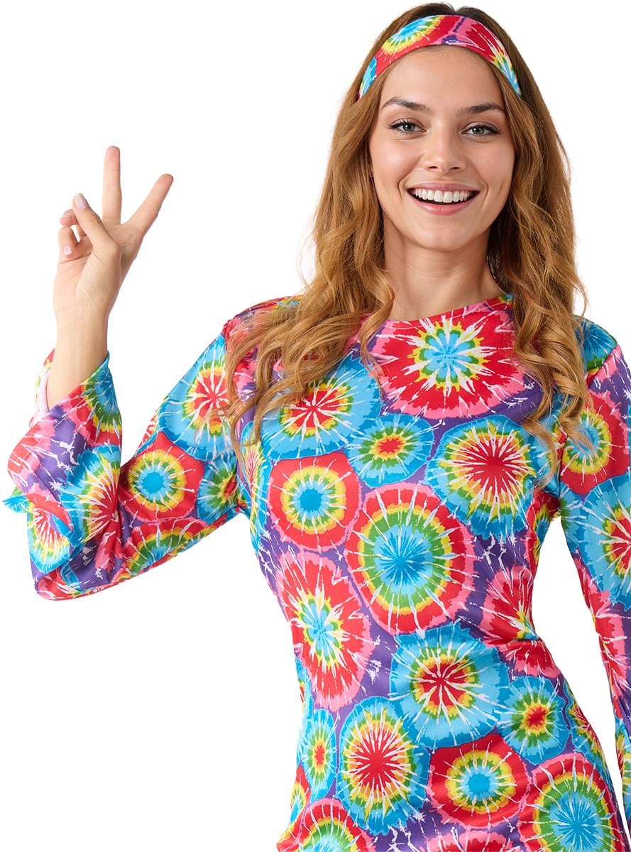 60's Hippie kostüm fyrir konur