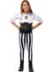 Costume da pirata a strisce per bambina - Collezione bianca e nera