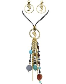 Woman's Cleopatra Necklace and Earrings