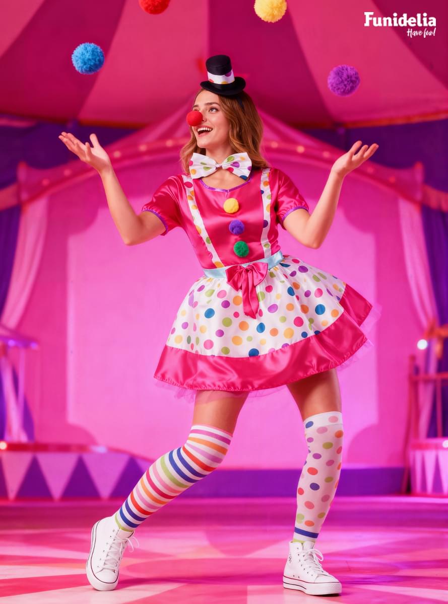 Clown Kostüm für Damen