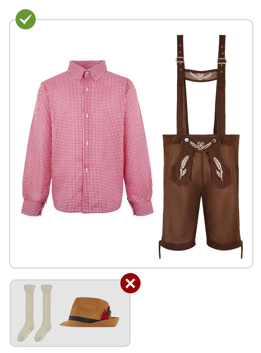 Πολυτελής Ανδρική στολή Οκτόμπερφεστ σε μεγάλα μεγέθη