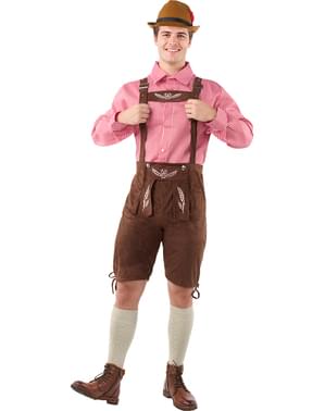 Deluxe Oktoberfest Kostyme til Herre Plus Size