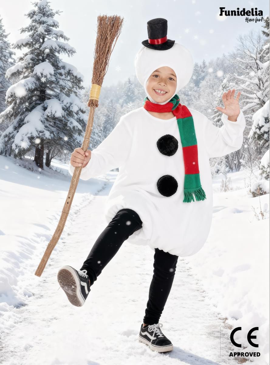 Disfraz de muñeco de nieve para niños