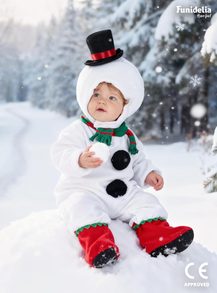 Costum Om de Zăpadă pentru Bebeluși