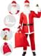 Santa Claus costume for men with Accessories Plus Size
