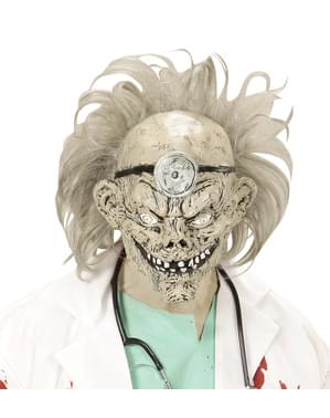 Maska pre dospelých Zombie Doctor s vlasmi