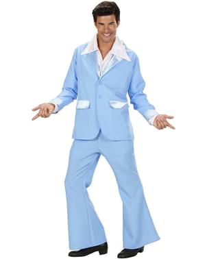Costume disco turquoise homme