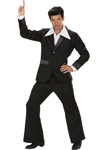 Man's Black Disco Suit. Express delivery | Funidelia