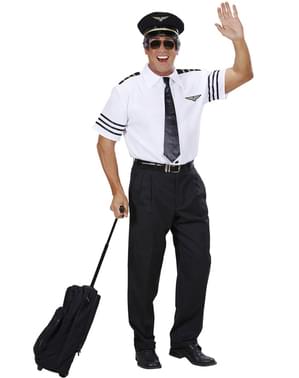 Costume da pilota viaggiatore per uomo taglie forti