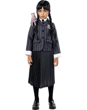Wednesday Addams egyenruha jelmez lányoknak - Hivatalos Netflix