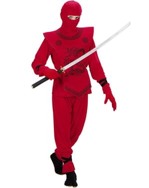 Déguisement Garçon Ninja Rouge Argent 4/6 Ans, deguisements pas cher -  Badaboum