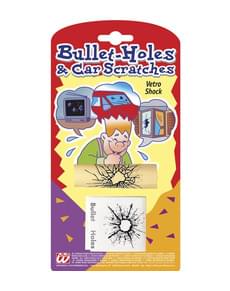 Autocollant vitre brisée