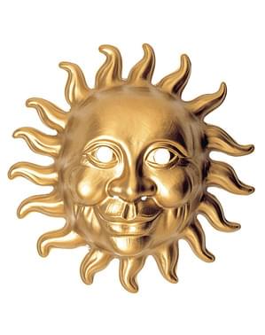 Máscara de sol dourada