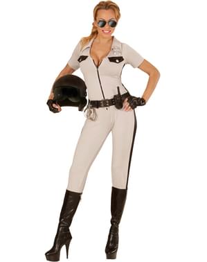 女性のセクシーな交通警察のコスチューム