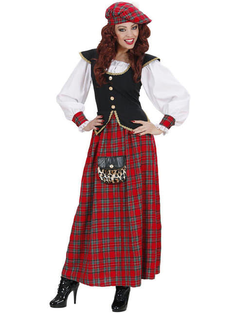 Woman's Elegant Scottish Costume