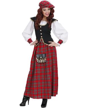 女性の優雅なスコットランドの衣装