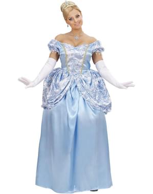 Déguisement princesse bleue enchantée femme