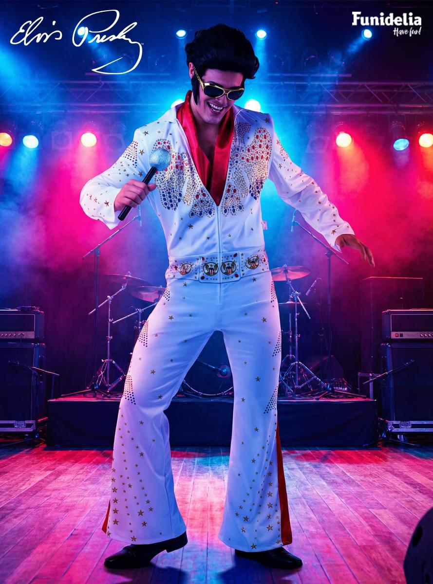 Kostume de Elvis for voksne - Officiel stor størrelse