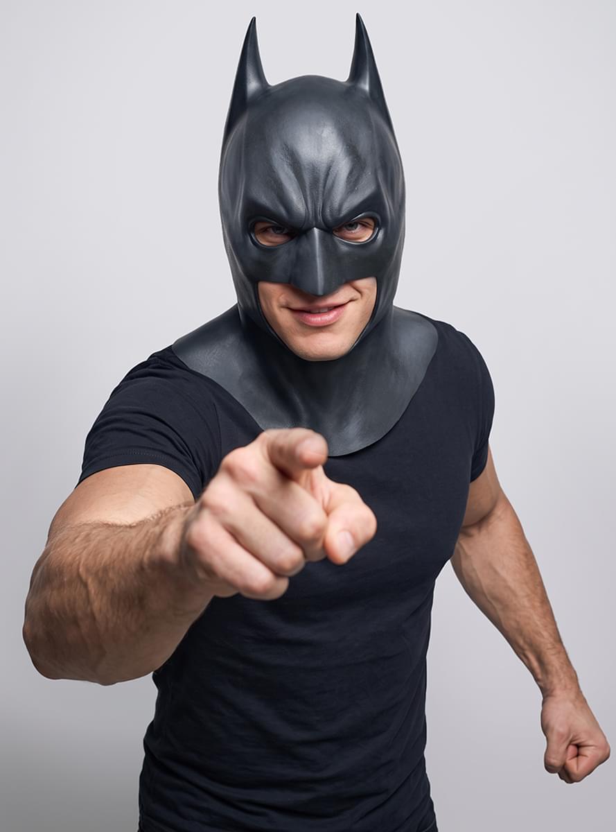Máscara Batman de látex - El Caballero Oscuro