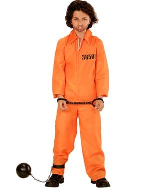 Déguisement prisonnier orange enfant