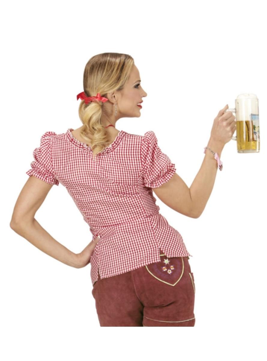 Chemise Oktoberfest à carreaux femme
