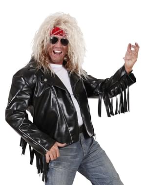 Chaqueta rockera para hombre talla grande