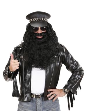 Chaqueta rockera para hombre talla grande