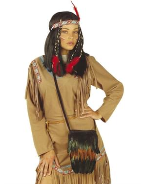Sac indien à plumes adulte