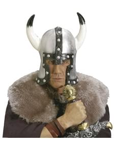Capacete de viking bárbaro para homem