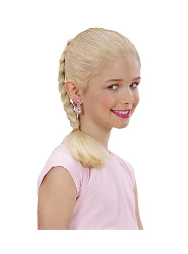 Haar Extension blonder Zopf für Mädchen