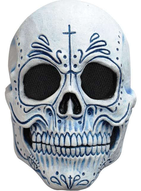 Maschera scheletro morte messicana per adulto. I più divertenti