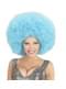 Parrucca afro blu gigante per adulto