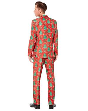 Abito Rosso con Alberi di Natale - Suitmeister