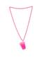 Колье с флуоресцентным розовым рюмкой