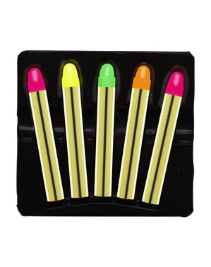 Conjunto de lápis de maquilhagem fluorescente