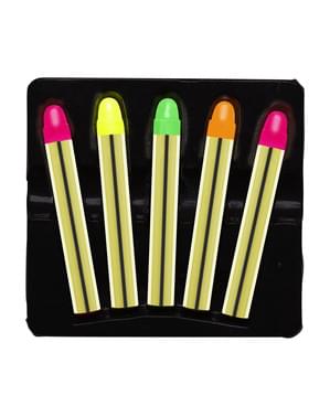 Set de creioane pentru machiaj fluorescent