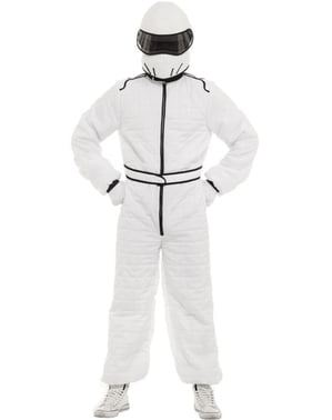 Costume da pilota bianco per adulto