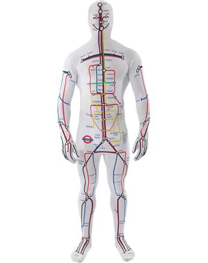 Man's Subway Map Second Skin Costume